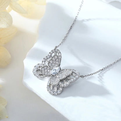 'Rena' Necklace 925 Sterling Silver Butterfly Pendant
