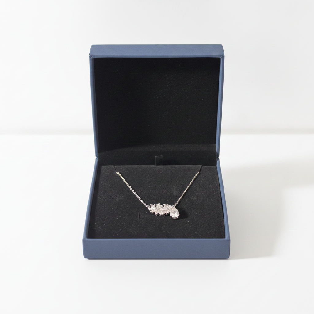Sterling Silver Leaf Necklace | Kara