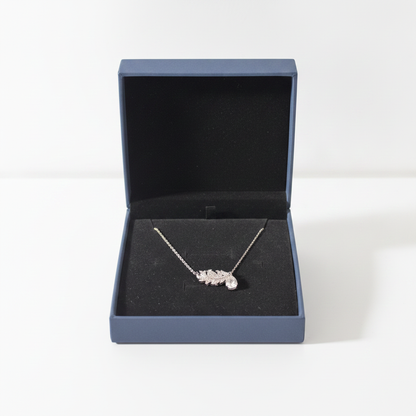 Sterling Silver Leaf Necklace | Kara