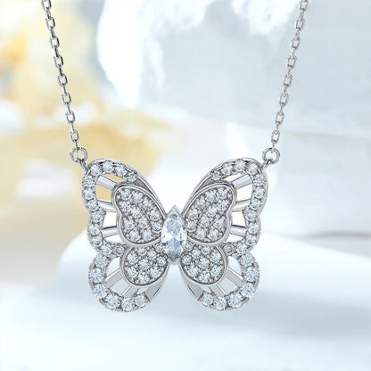 'Rena' Necklace 925 Sterling Silver Butterfly Pendant