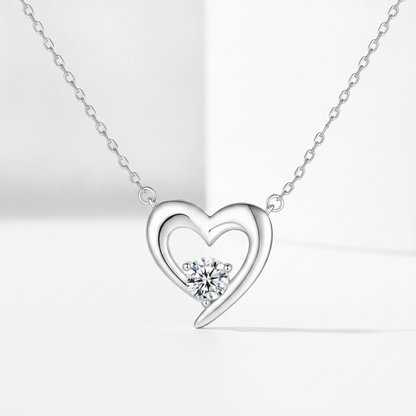 Sterling Silver Heart Necklace | Luved