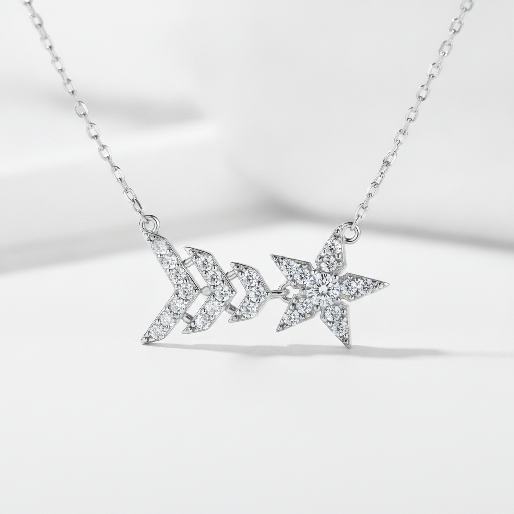 Sterling Silver Star Necklace |  Celeste