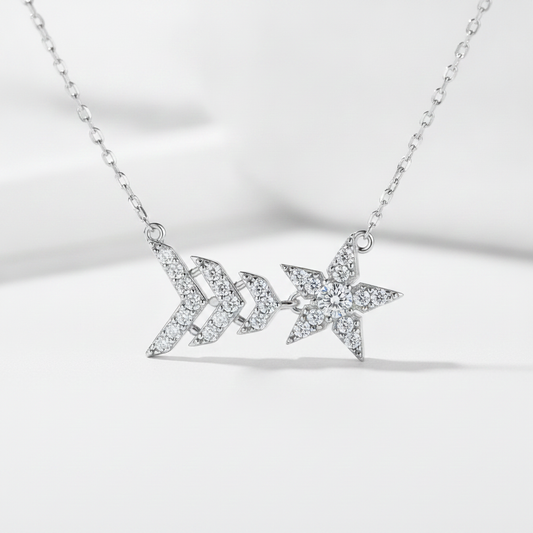 Sterling Silver Star Necklace |  Celeste